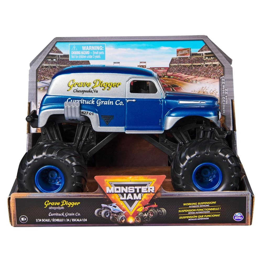 Monster Jam 1:24 Die-Cast Grave Digger Monster Truck