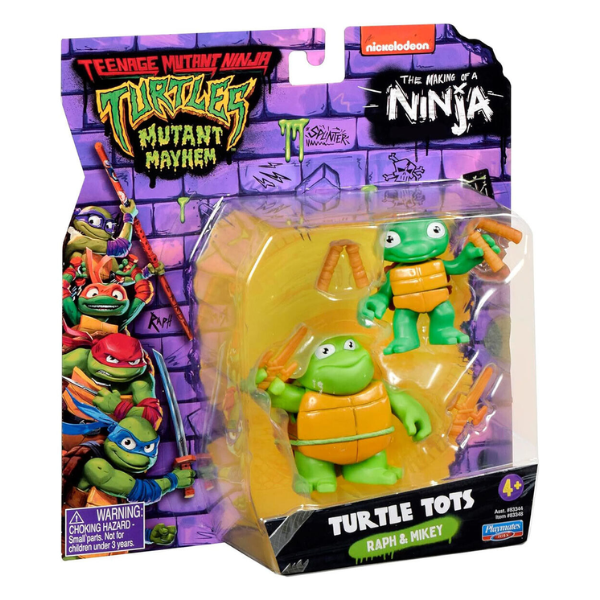 Teenage Mutant Ninja Turtles Action Figure Mutant Mayhem - Turtle Tots Raph & Mikey