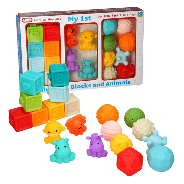 My 1st Baby Blocks, Balls & Animals Play Toys