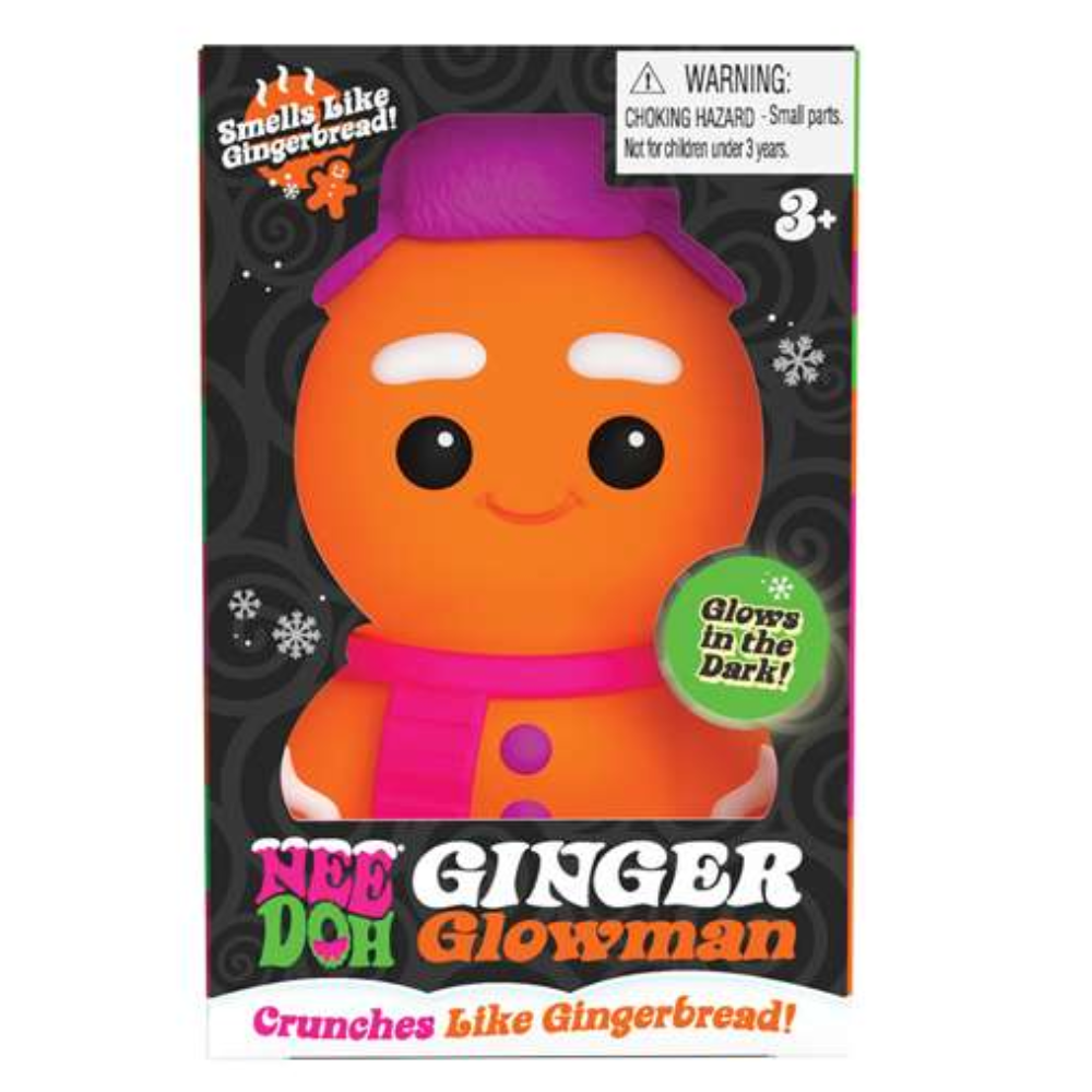 Schylling NeeDoh Ginger Glowman Christmas Fidget Toy