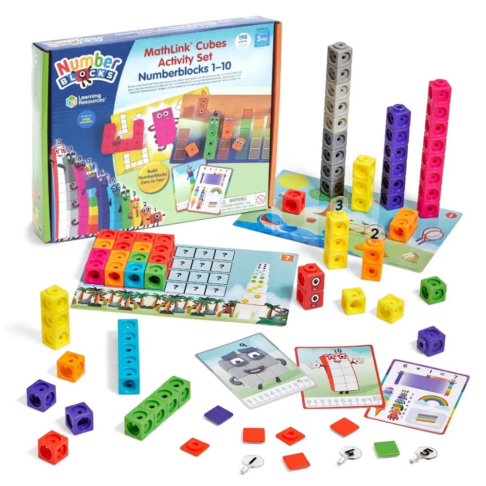 Numberblocks 1-10 Mathlink Cubes Activity Set