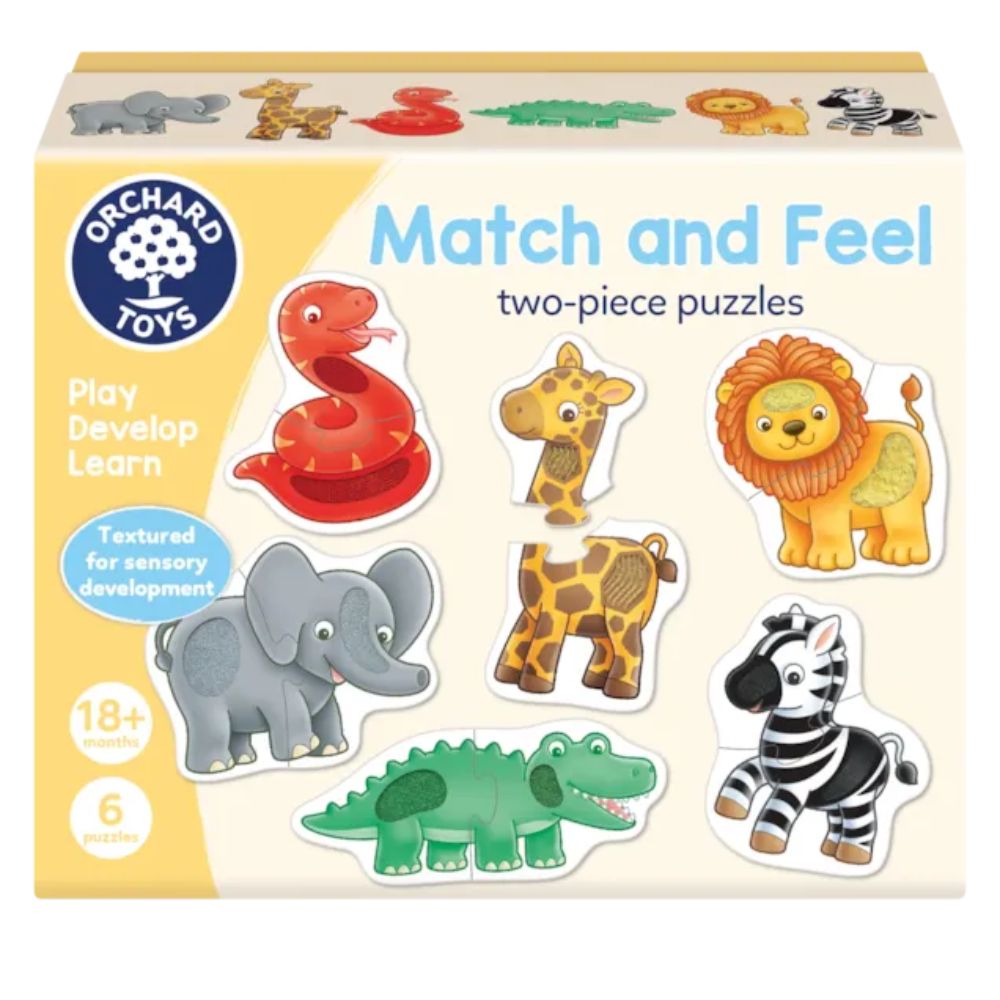 Orchard Toys Match and Feel Two-Piece Puzzles