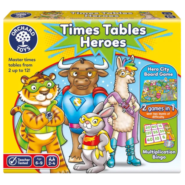 Orchard Toys Times Tables Heroes Tables Game