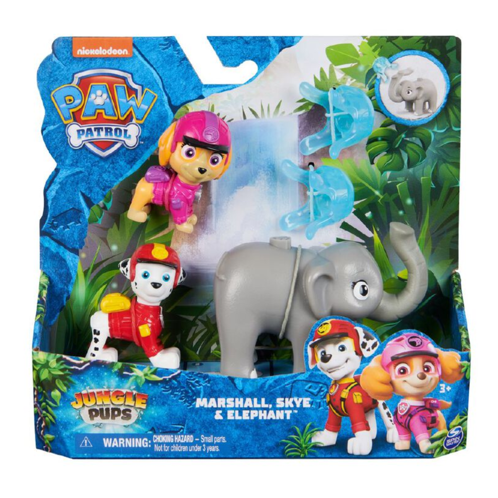PAW Patrol Jungle Pups Marshall, Skye & Elephant