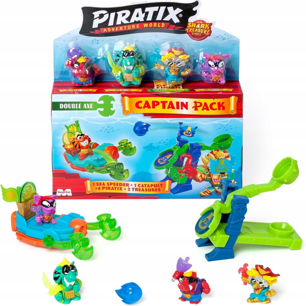PIRATIX Series 2 Shark Treasure Captain Pack
