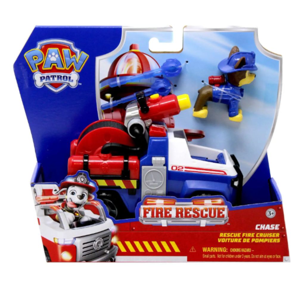 Paw Patrol Fire Rescue Chase Rescue Fire Cruiser Vehicle & Figure