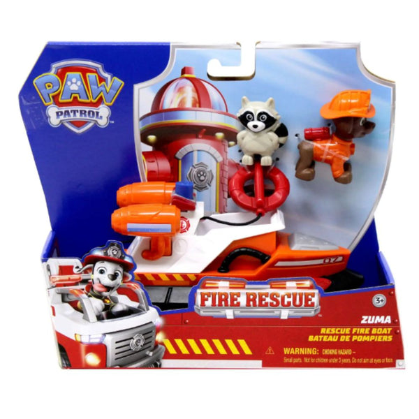 Paw Patrol Fire Rescue Zuma Rescue Fire Boat Vehicle & Figure