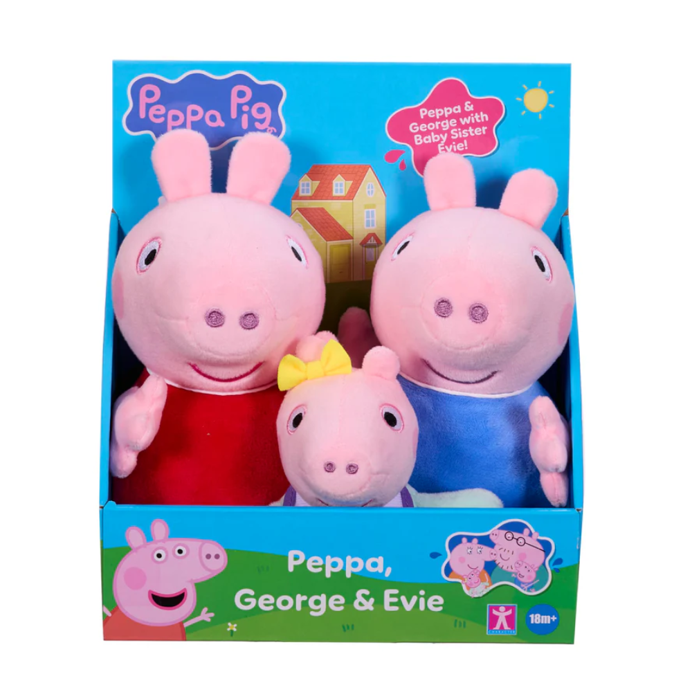 Peppa Pig Peppa, George and Evie 3-Pack