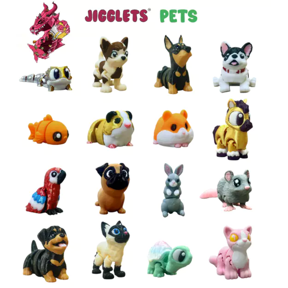 Pet Adventure Jigglets Collection (Pack of 5)
