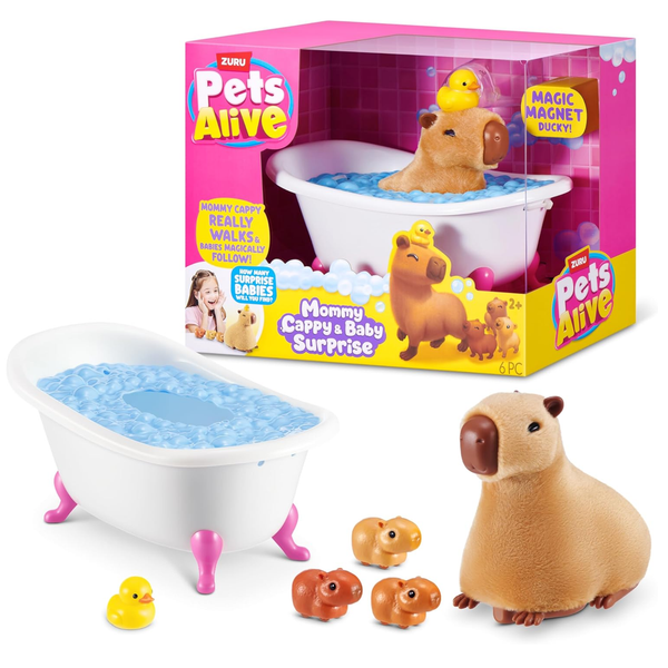 Pets Alive Mommy Capybara and Baby Surprise by ZURU