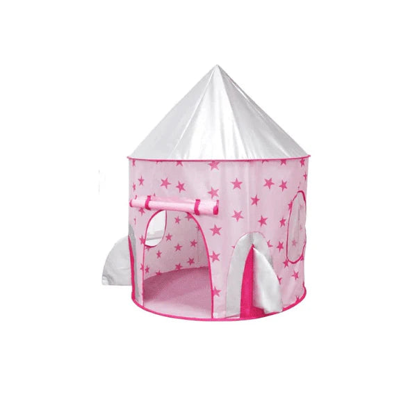 Space Rocket Play Tent Pink and Blue
