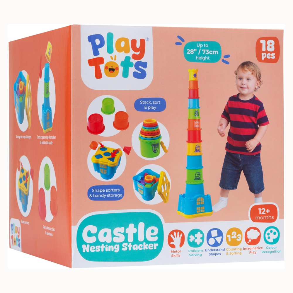 Play Tots Castle Nesting Stacker 3-in-1 stacking and sorting toy