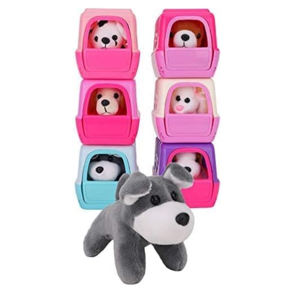 Plush Dog In Carry Case Assorted