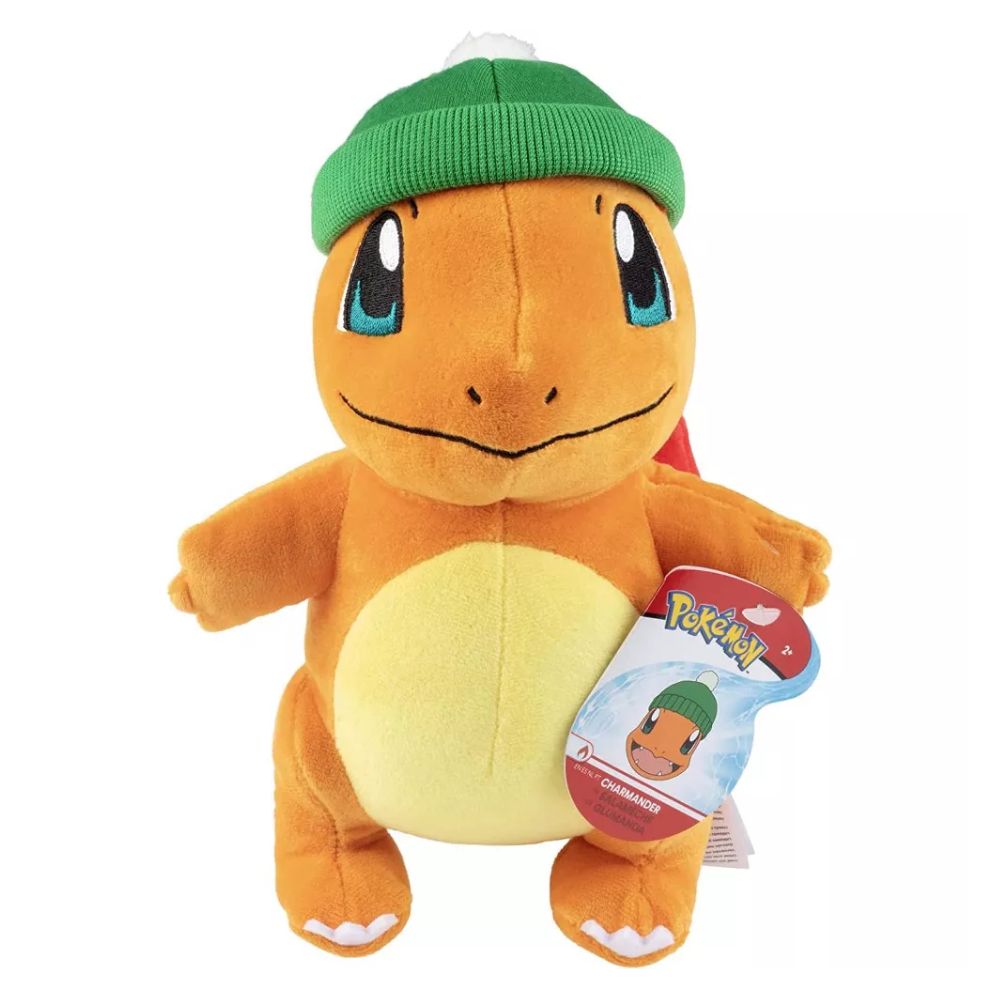 Pokémon 8" Charmander Plush with Winter Hat Accessory