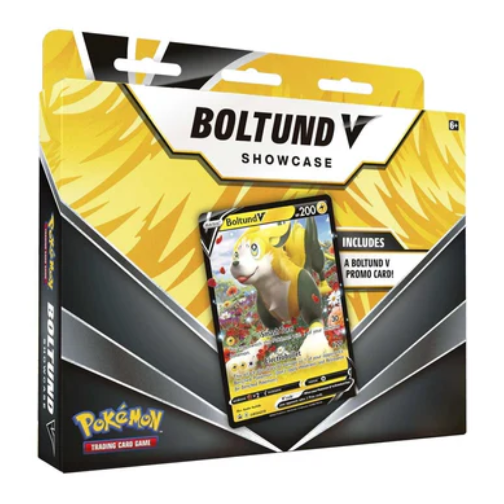 Pokémon TCG: Boltund V Showcase Box (1 Foil Promo Card & 3 Booster Packs)