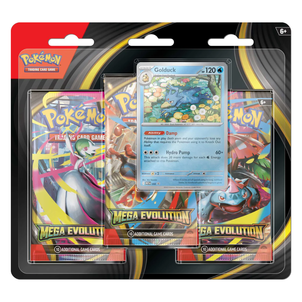 Pokémon TCG: Mega Evolution 3-pack (Pre-order)