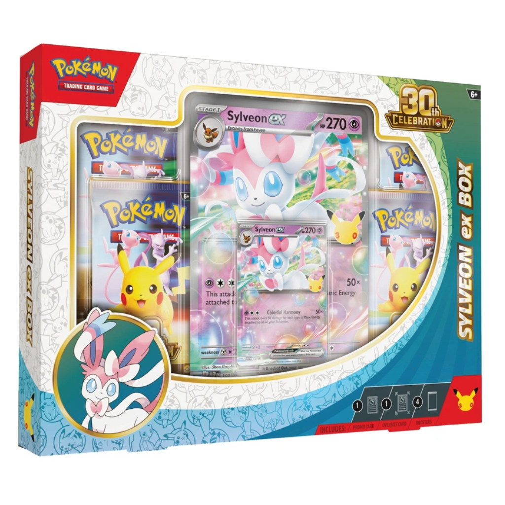 Pokémon Trading Card Game (TCG): 30th Celebration Sylveon ex Box (Pre Order)