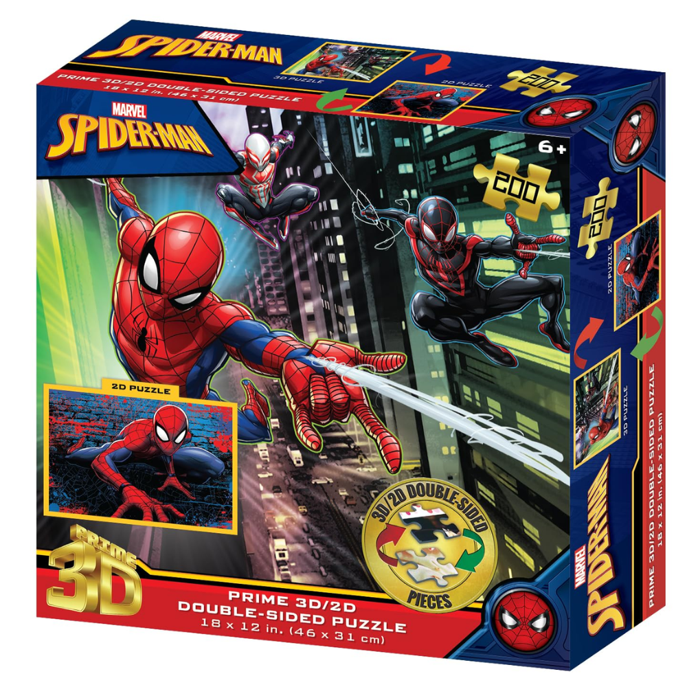 Prime 3D/2D Marvel Spider-Man 200pc Jigsaw Puzzle