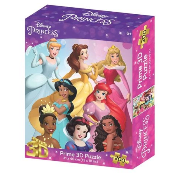 Prime 3D Disney Princess Lenticular Puzzle 200pc