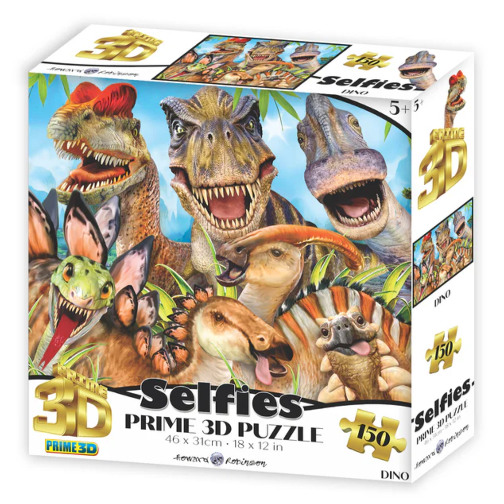 Prime 3D Howard Robinson Dinosaur Selfie 150 Piece Puzzle