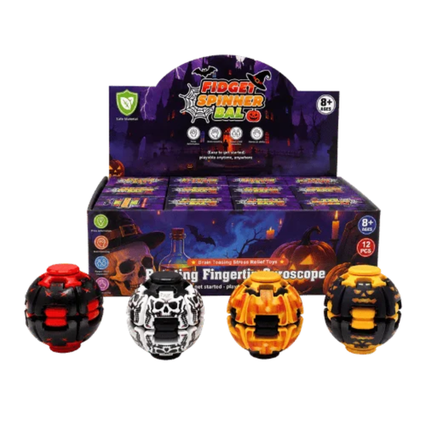 Push-Spin Fidget Spinner Ball Halloween