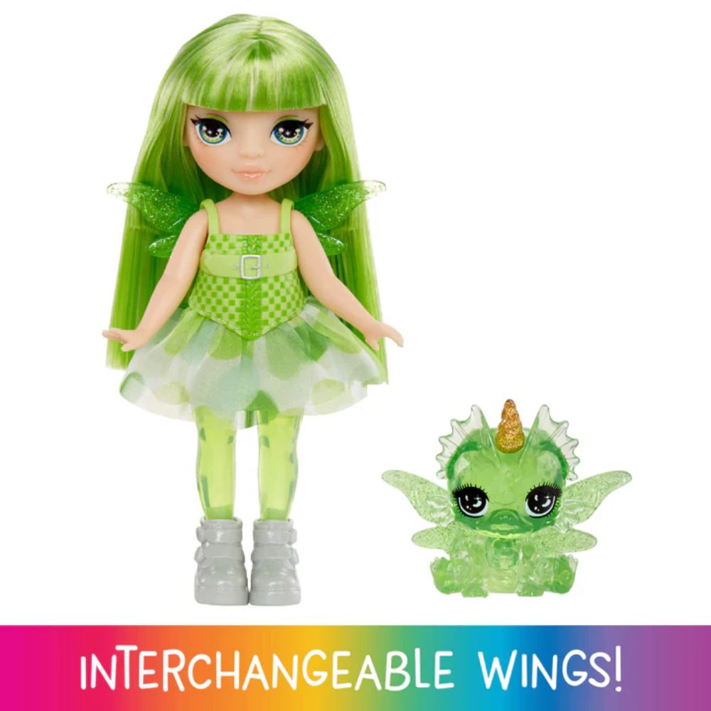 Rainbow High Littles Fantasy Fairies Amethyst - Bewegliche Feenpuppe Mit Pegasus Einhorn