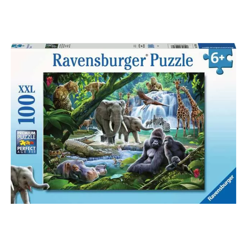 Ravensburger Children’s Puzzle Jungle Families - 100 Pieces Puzzle
