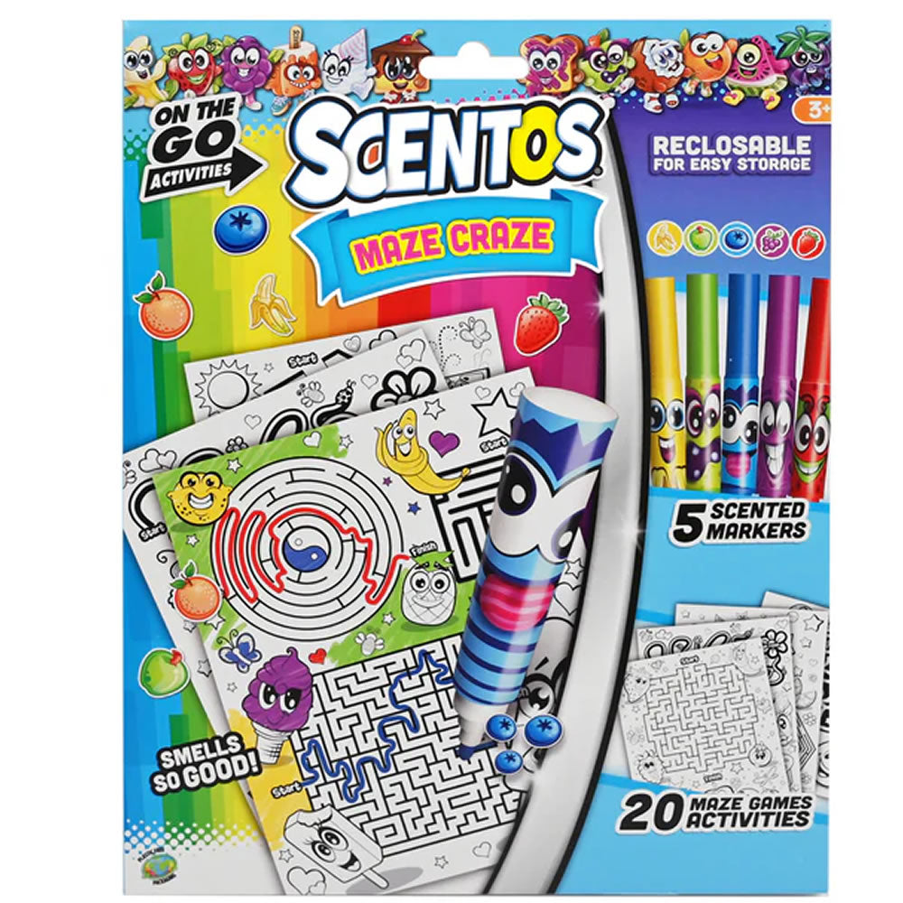 Scentos Scented - colour-in puzzles - on the go activities