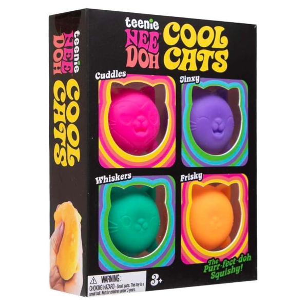 Schylling NeeDoh Cool Kitten Teenie Needoh 4 Pack