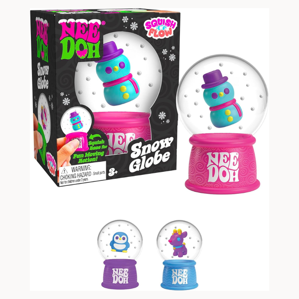 Schylling NeeDoh Squishmas Squish N' Snow Globes Christmas Squeeze Toy