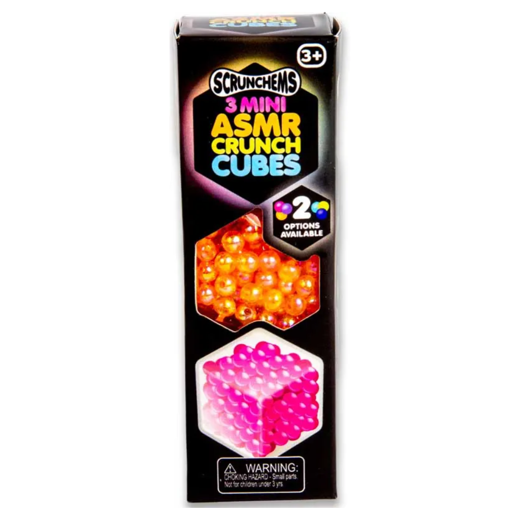 Scrunchems Asmr Mini Crunch Cubes 3pk Assorted
