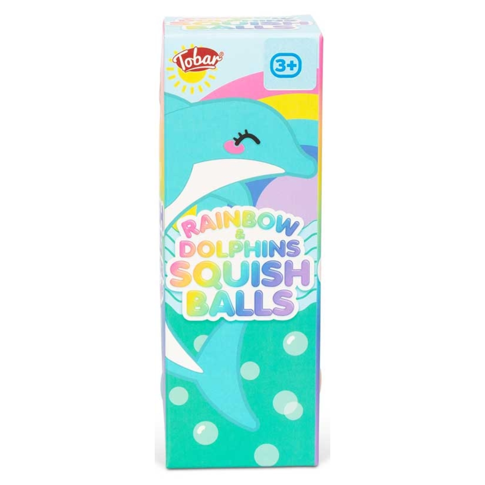 Sensory Stress Fidget Ball Rainbow & Dolphin Pack