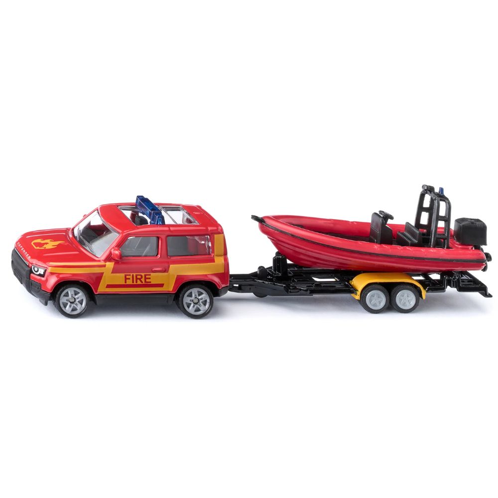 Siku 1608 Land Rover Defender with boat