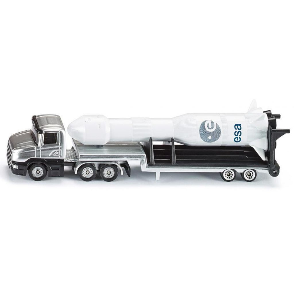 Siku 1614 Low Loader with Rocket – Die-Cast Model Vehicle
