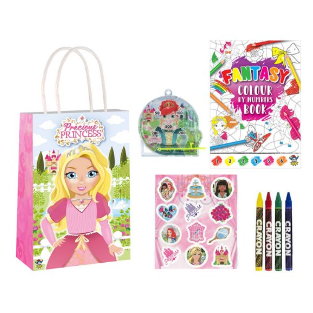 Single princess filled paper party bag OPTION B