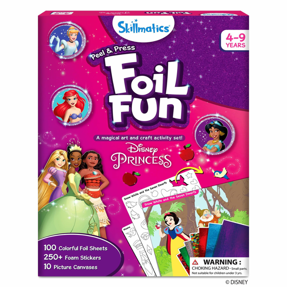 Skillmatics Foil Fun Disney Princess - Mess Free Foil Art Craft Set