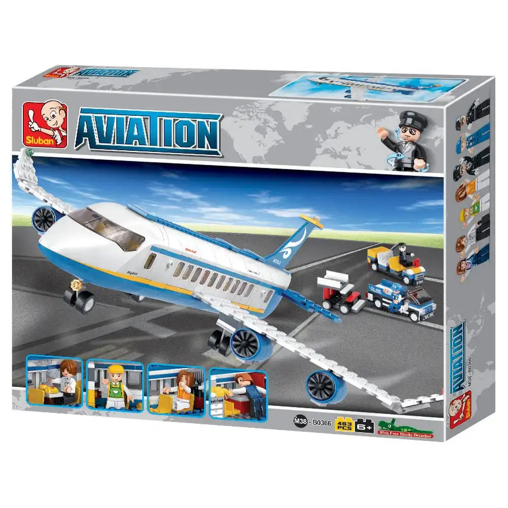 Sluban Aviation Passenger Building B0366 Bricks