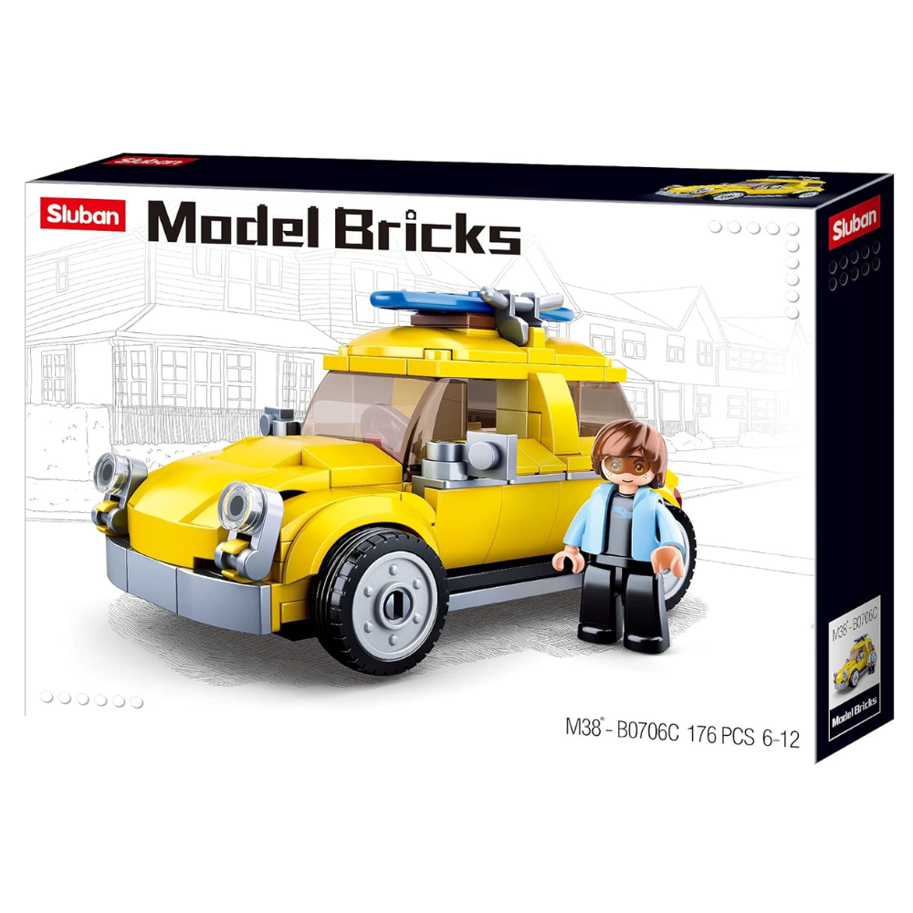 Sluban Model Bricks Beetle Car(176pcs) M38-B0706C