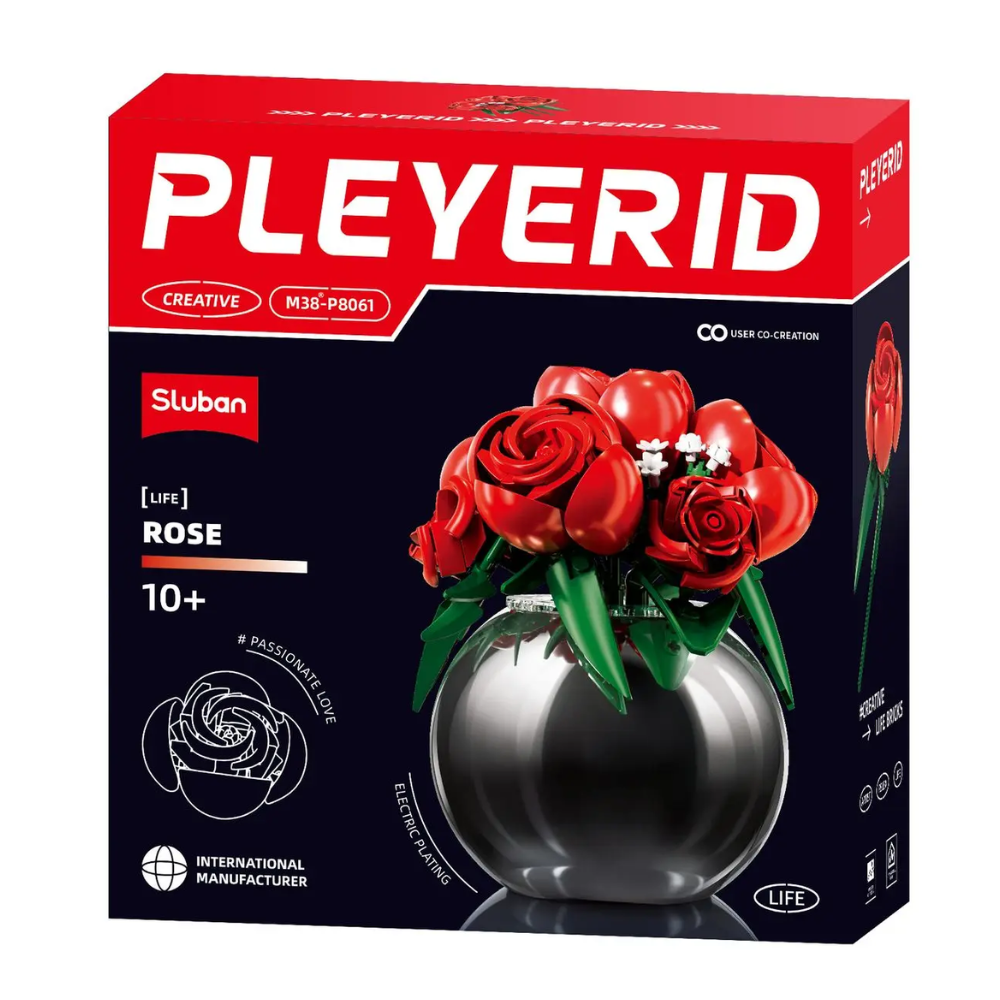 Sluban PLEYERID Red roses 313pcs