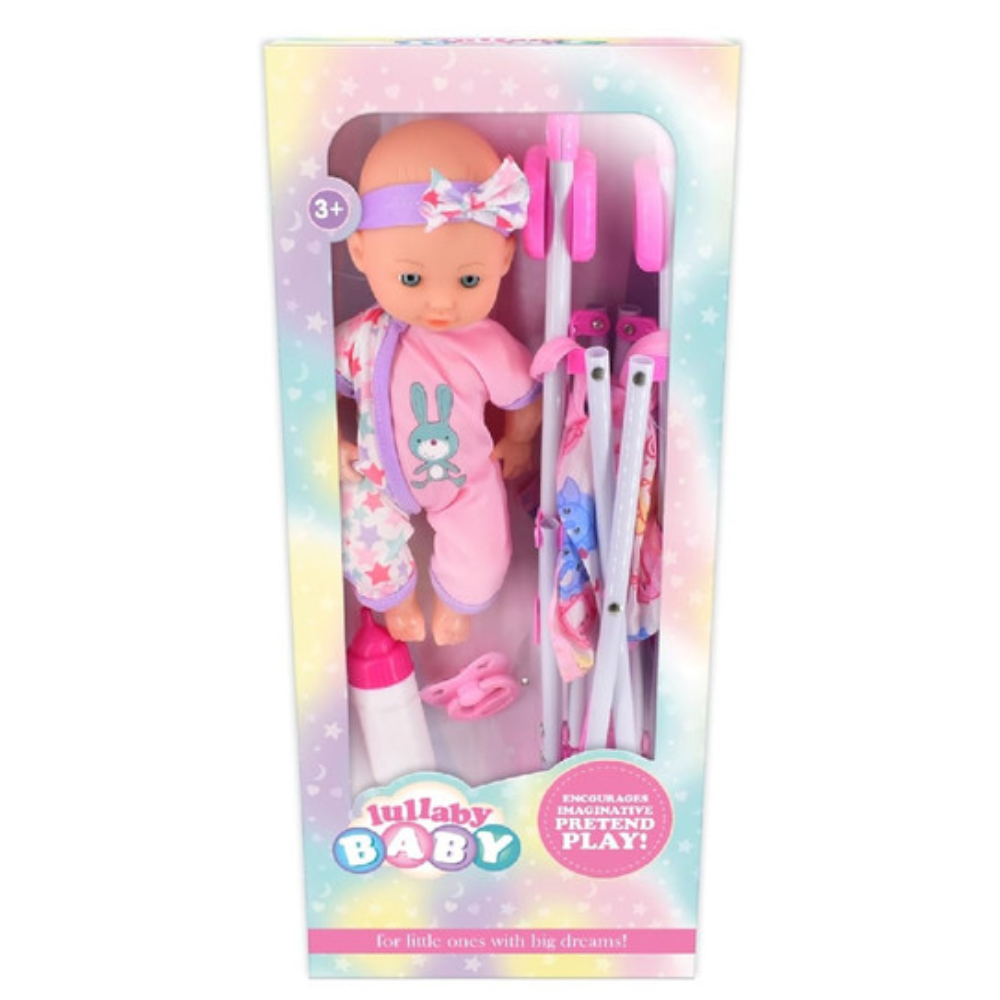 Small Baby Doll & Stroller