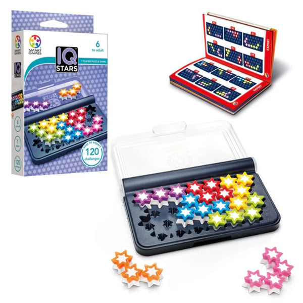 SmartGames IQ Stars Travel Game with 120 Challenges