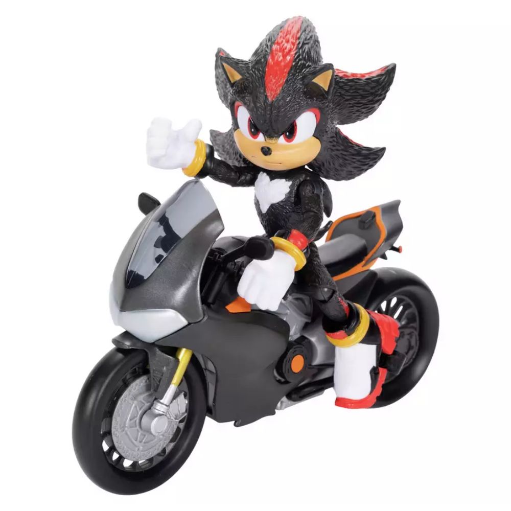 Sonic The Hedgehog 3 Movie 5 Inch Shadow Figure & Motorcycle