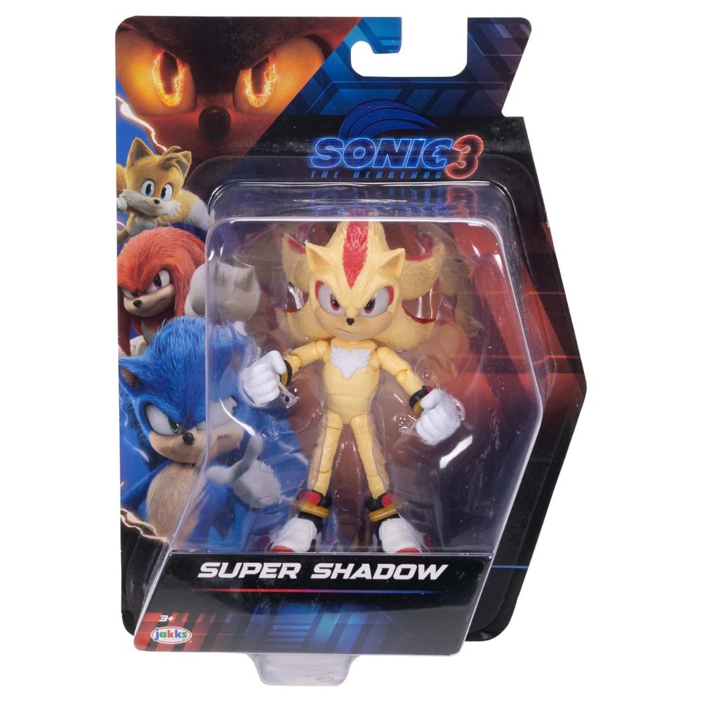 Sonic The Hedgehog Sonic 3 Movie Super Shadow Action Figure