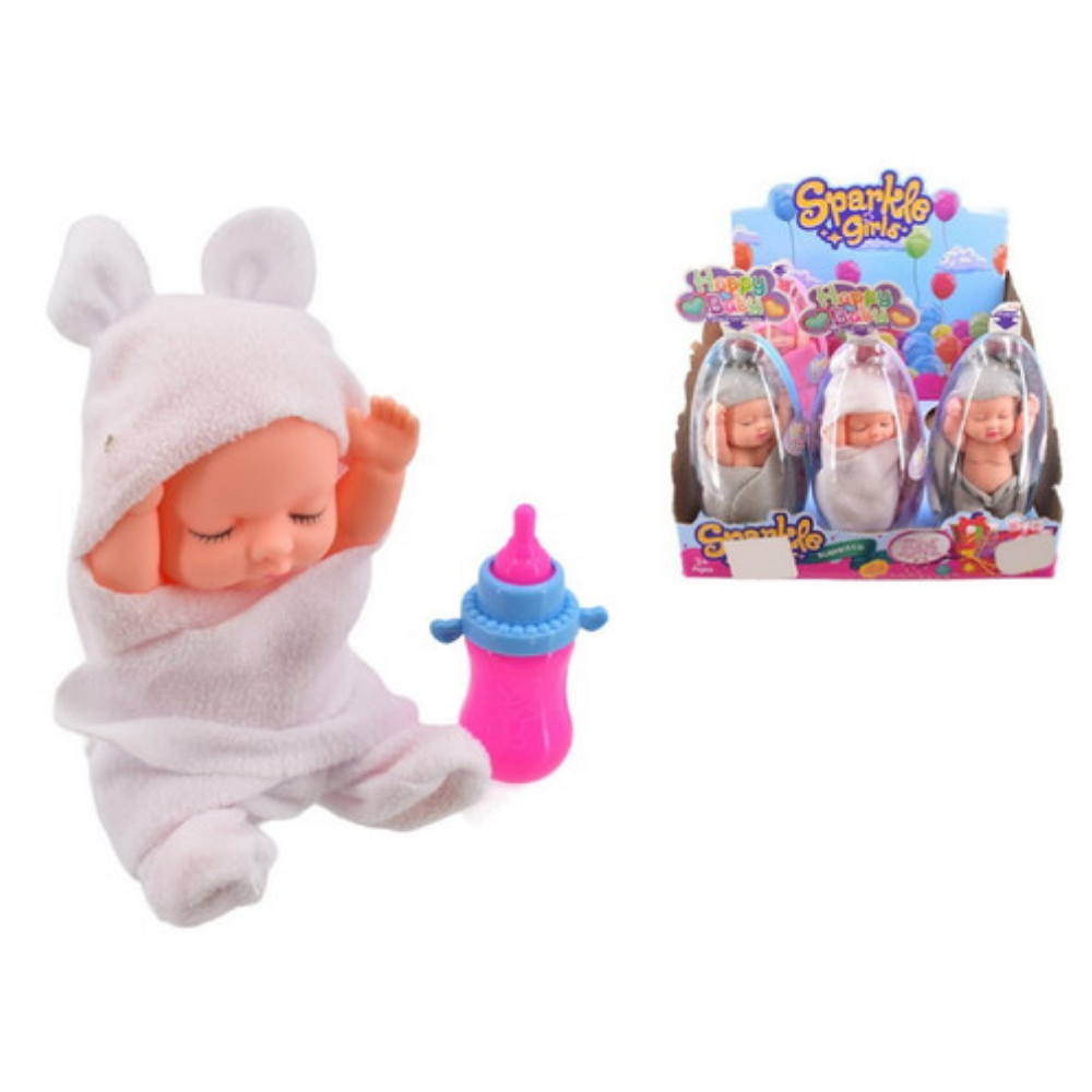 Sparkle Girls Baby Doll With Blanket In Egg Case