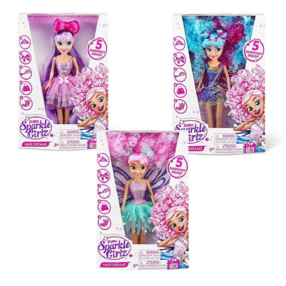 Sparkle Girlz Hair Dreams Doll Assortment
