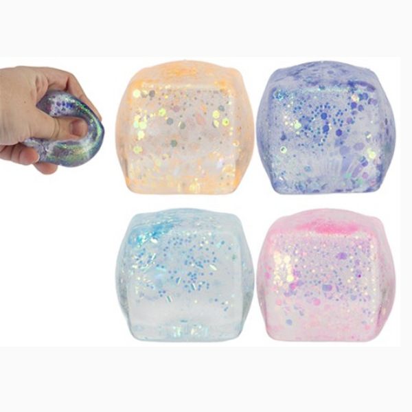 Pastel Glitter Maltose Cube 5cm Assorted