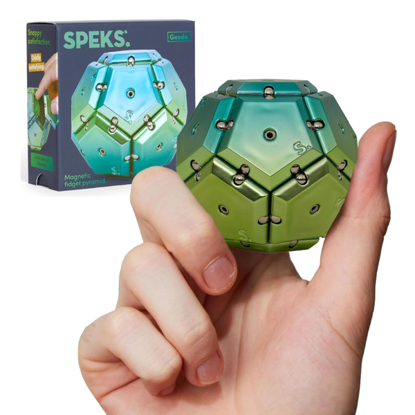Speks Geode Magnetic Fidget Toy Sphere Green