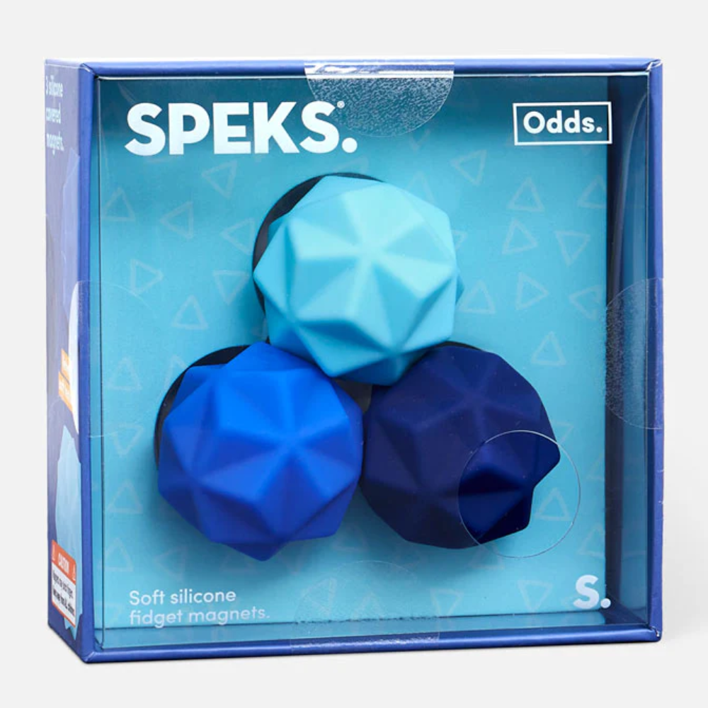 Speks Odds Soft Silicone Fidget Magnets -  Peaks Blue
