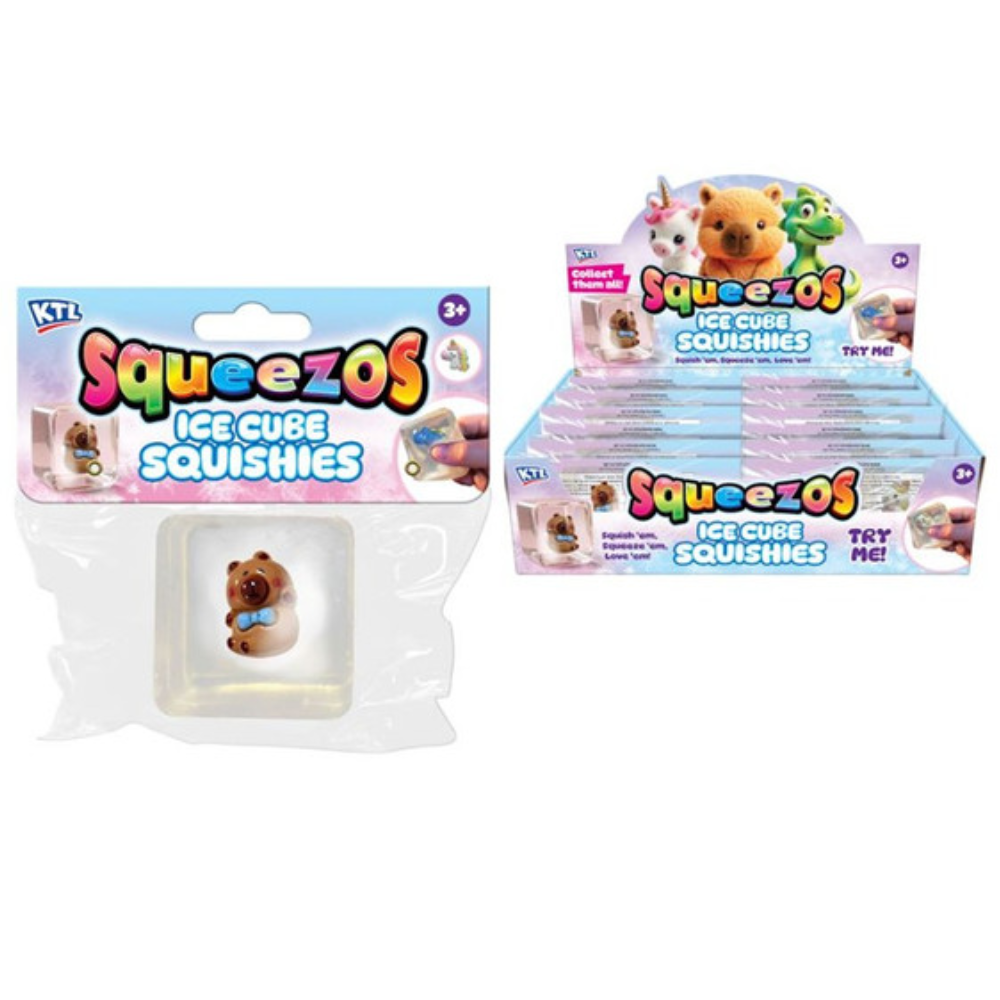 Squeezos Squishy Ice Cube With Creature