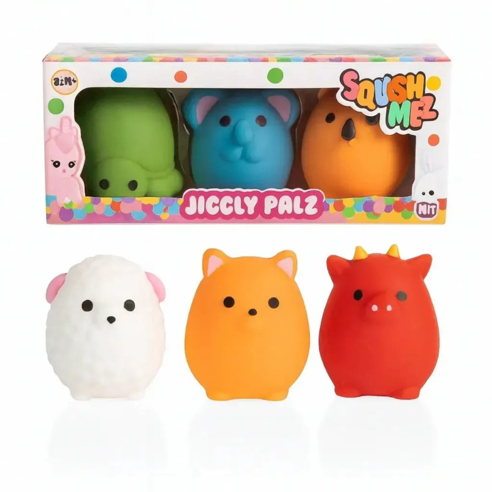 SquishMeez Sensory Fidget Jiggly Palz - 3PK